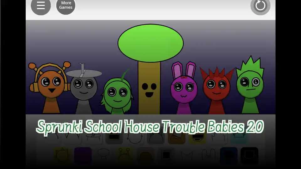 Sprunki School House Trouble Babies 2.0