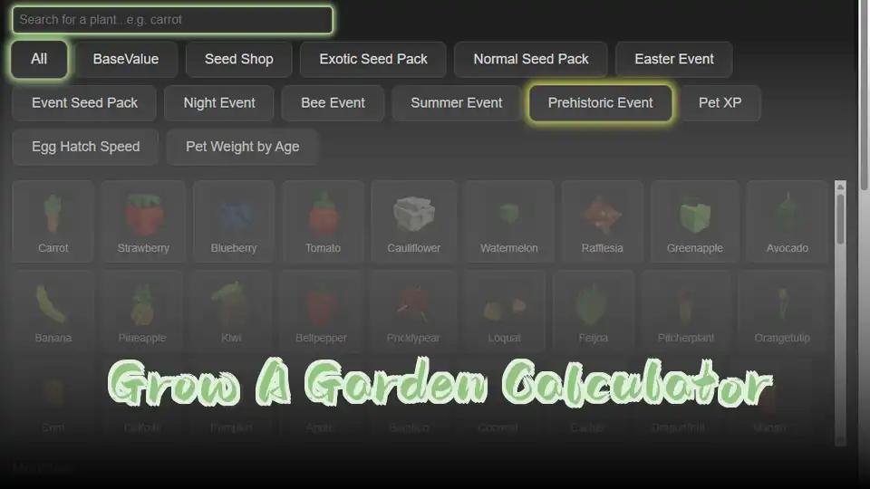 Grow A Garden Calculator